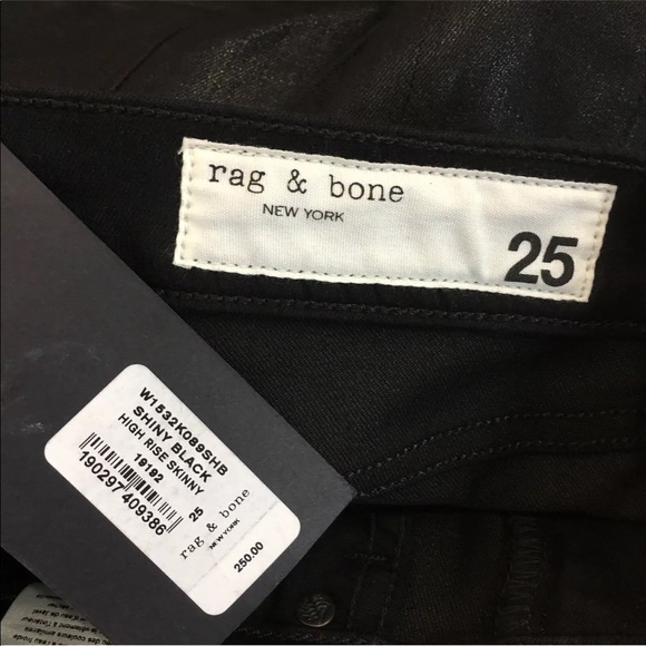 <SOLD>rag & bone High Rise Skinny Stretch Jean New - Picture 8 of 8